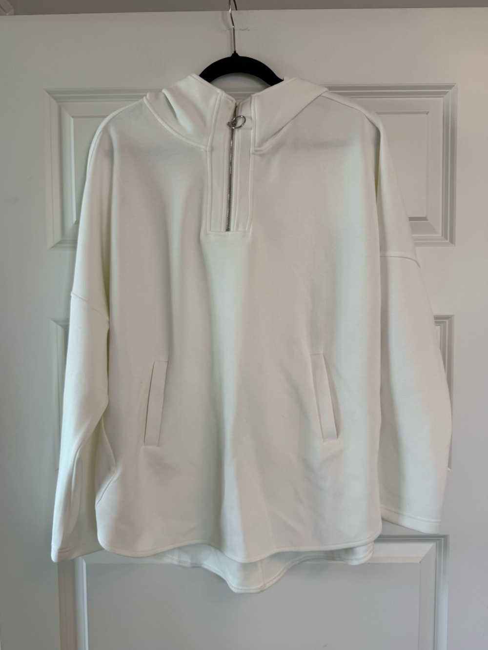 NWOT Anrabess Womens Oversized Hoodies Quarter Zip